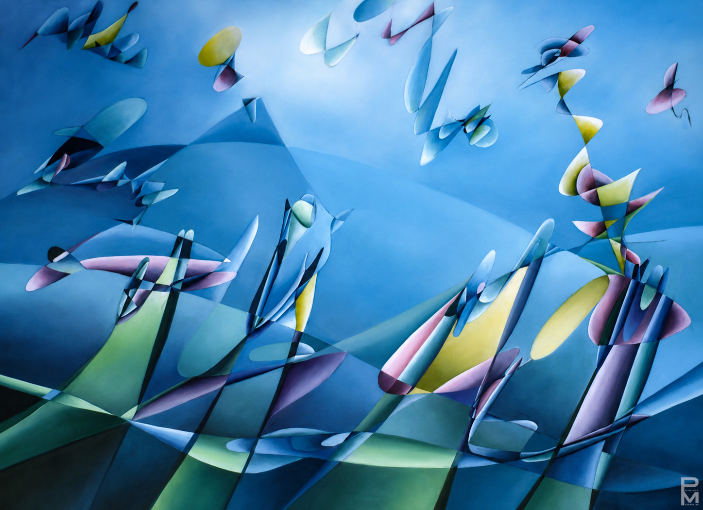 Oil on canvas, 30x40 inches. Inspired by First Gnossienne by Eric Satie